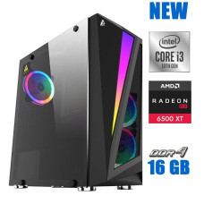 Ігровий ПК 1stPlayer Rainbow R5-R1 Tower / Intel Core i3-10100F (4(8) ядра по 3.6-4.3 GHz) / 16 GB DDR4 / 240 GB SSD / Radeon RX 6500 XT, 4 GB GDDR6, 64-bit / 700W