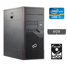 Системний блок Fujitsu Esprimo P710 E90+ Tower / Core i3-3220 (2(4) ядра по 3.3GHz) / 8GB DDR3 / 500GB HDD / HD Graphics 2500 / 280W / DVI / DisplayPort б/в