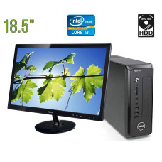Комплект ПК: Dell Vostro 270s SFF / Intel Core i3-3240 (2 (4) ядра по 3.4 GHz) / 4 GB DDR3 / 500 GB HDD / Intel HD Graphics 2500 + Монітор Asus VS197 / 18.5" (1366x76 б/в
