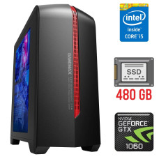 Новий ігровий ПК Tower / Intel Core i5-4590 (4 ядра по 3.3-3.7 GHz) / 16GB DDR3 / 480GB SSD / GeForce GTX 1060, 3GB GDDR5, 192-bit / 450W