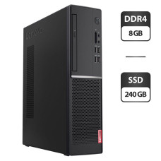 Комп'ютер Lenovo V520S SFF / Intel Core i3-7100 (2 (4) ядра по 3.9 GHz) / 8 GB DDR4 / 240 GB SSD / HD Graphics 630 / DVD-ROM / VGA б/в