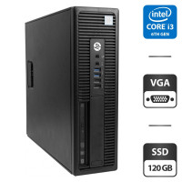 Комп'ютер HP ProDesk 600 G2 SFF / Intel Core i3-6100 (2 (4) ядра по 3.7 GHz) / 4 GB DDR4 / 120 GB SSD / Intel HD Graphics 530 / DVD-ROM / VGA / DisplayPort б/в