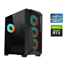 Ігровий ПК Gigabyte C301 Glass Black Tower / Intel Core i5-12400F (6 (12) ядер по 2.5 - 4.4 GHz) / 16 GB DDR4 / 2000 GB SSD / nVidia GeForce RTX 4070, 2 bit / 850W