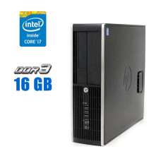 Комп'ютер HP Compaq Pro 6300 SFF / Intel Core i7-2600K (4 (8) ядра по 3.4 - 3.8 GHz) / 16 GB DDR3 / 120 GB SSD + 500 GB HDD / Intel HD Graphics 3000 б/в