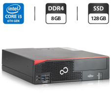 Комп'ютер Fujitsu Esprimo D956 E90+ SFF / Intel Core i5-6400 (4 ядра по 2.7 - 3.3 GHz) / 8 GB DDR4 / 256 GB SSD / Intel HD Graphics 530 / DVI б/в