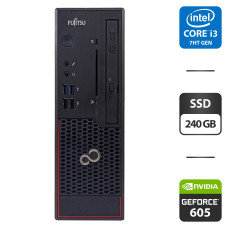 Комп'ютер Fujitsu Esprimo C710 SFF / Intel Core i7-3770 (4 (8) ядра по 3.4 - 3.9 GHz) / 8 GB DDR3 / 240 GB SSD / nVidia GeForce 605, 512 MB DDR3, 64-bit / DVD-ROM б/в
