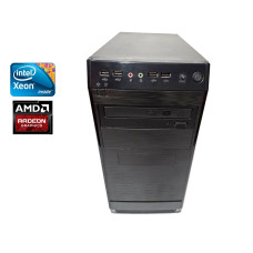 ПК Huanan Tower / Intel Xeon E5-2620 (6 (12) ядер по 2.0 - 2.5 GHz) / 24 GB DDR3 / 120 GB SSD NEW + 1000 GB HDD / AMD Radeon HD 6570, 2 GB GDDR5, 128-bit / DVD-RW / 460W б/в