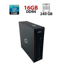 Комп'ютер Fujitsu Esprimo Q556/2 USDT / Intel Core i5-6500 (4 ядра по 3.2 - 3.6 GHz) / 16 GB DDR4 / 240 GB SSD / Intel HD Graphics 530 / DisplayPort б/в