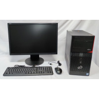 Комплект ПК: Fujitsu / Core i3-6100T 2 (4) отрута 3.2GHz / 8GB DDR4 / 160GB SSD + 250GB HDD / DVD-RW + Монітор NEC 22 "/ колонки