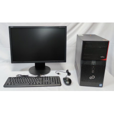 Комплект ПК: Fujitsu / Core i3-6100T 2 (4) отрута 3.2GHz / 8GB DDR4 / 160GB SSD + 250GB HDD / DVD-RW + Монітор NEC 22 "/ колонки