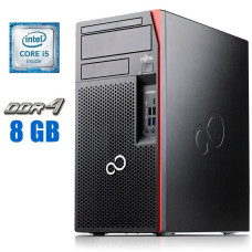 Комп'ютер Fujitsu Esprimo P757 E90+ Tower / Intel Core i5-7400 (4 ядра по 3-3.5 GHz) / 8GB DDR4 / 240GB SSD / HD Graphics 630 б/в