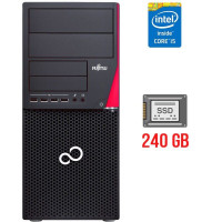 Комп'ютер Fujitsu Esprimo P720 E90+ Tower / Intel Core i5-4590 (4 ядра по 3.3-3.7GHz) / 4GB DDR3 / 240GB SSD / HD Graphics 4600 / 280W / DisplayPort / DVI б/в