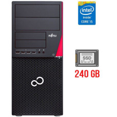 Комп'ютер Fujitsu Esprimo P720 E90+ Tower / Intel Core i5-4590 (4 ядра по 3.3-3.7GHz) / 4GB DDR3 / 240GB SSD / HD Graphics 4600 / 280W / DisplayPort / DVI б/в