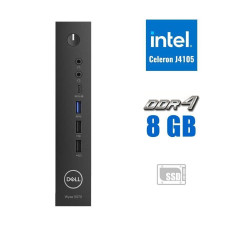 Неттоп Dell WYSE 5070 USFF / Intel Celeron J4105 (4 ядра по 1.5 - 2.5 GHz) / 8 GB DDR4 / 128 GB SSD M.2 / UHD Graphics 600 / 65W / WiFi / Win 10 Pro б/в