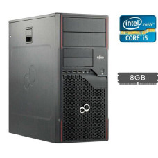 Системний блок Fujitsu Esprimo P710 E90+ Tower / Intel Core i5-2500 (4 ядра по 3.3-3.7 GHz) / 8GB DDR3 / no HDD / HD Graphics 2000 / 280W / DisplayPort / DVI б/в
