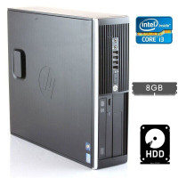 Комп'ютер HP Compaq Elite 8300 SFF / Intel Core i3-3220 (2(4) ядра по 3.3GHz) / 8 GB DDR3 / 500 GB HDD /HD Graphics 2500 / DVD-ROM / USB 3.0 / DisplayPort б/в