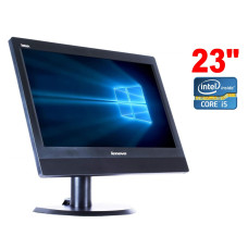 Моноблок Lenovo ThinkCentre M93z / 23" (1920x1080) IPS / Intel Core i5-4430S (4 ядра по 2.7 - 3.2 GHz) / 8 GB DDR3 / 120 GB SSD / Intel HD Graphics 4600 / WebCam / Win 10 б/в
