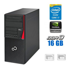 Ігровий ПК Fujitsu Esprimo P720 E90+ Tower / Core i7-4790 (4(8) ядра по 3.6-4GHz) / 16GB DDR3 / 120GB SSD + 500GB HDD / GeForce GTX 645, 2 GB GDDR5, 128bit б/в