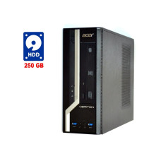 ПК Acer Veriton X2631G SFF / Intel Core i3-4170 (2 (4) ядра по 3.7 GHz) / 4 GB DDR3 / 250 GB HDD / Intel HD Graphics 4400 / DVD-RW / Win 7 б/в