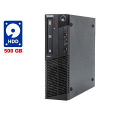 ПК Lenovo ThinkCentre M91p SFF / Intel Core i3-2100 (2(4) ядра по 3.1GHz) / 4GB DDR3 / 500GB HDD / HD Graphics 2000 / DVD-RW / Win 10 Pro б/в