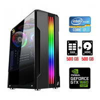 Ігровий ПК Tower / Intel Core i7-2600 (4 (8) ядра по 3.4 - 3.8 GHz) / 8 GB DDR3 / 500 GB SSD NEW + 500 GB HDD / nVidia GeForce GTX 1660 Super, 6 GB GDDR6, 192-bit б/в