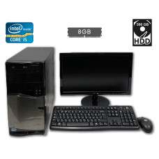 Комплект ПК: Asus/ Core i5-2320 (4 ядра по 3-3.3GHz) / 8GB DDR3 / 500GB HDD / HD Graphics 2000+Монітор Asus VS197 18.5" б/в