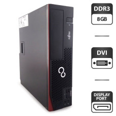 Комп'ютер Fujitsu Esprimo D556 E90+ SFF / Core i3-6100 (2(4) ядра по 3.7GHz) / 8GB DDR4 / NO HDD / HD Graphics 530 / DVI б/в