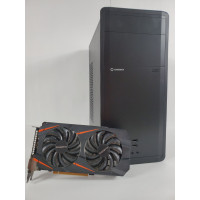 Ігровий ПК GameMax Black Tower NEW / Intel Core i7-3770 (4 (8) ядра по 3.4 - 3.9 GHz) / 8 GB DDR3 / 120 GB SSD NEW + 500 GB HDD / nVidia GeForce GTX 1060, 6 GB GDDR5, 192-bit / 500W NEW б/в