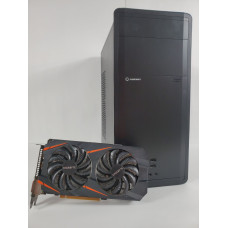 Ігровий ПК GameMax Black Tower NEW / Intel Core i7-3770 (4 (8) ядра по 3.4 - 3.9 GHz) / 8 GB DDR3 / 120 GB SSD NEW + 500 GB HDD / nVidia GeForce GTX 1060, 6 GB GDDR5, 192-bit / 500W NEW б/в