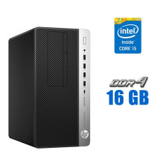 Комп'ютер HP ProDesk 600 G5 Tower / Intel Core i5-9400 (6 ядер по 2.9 - 4.1 GHz) / 16 GB DDR4 / 480 GB SSD / Intel UHD Graphics 630 б/в
