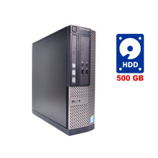 ПК Dell OptiPlex 3020 SFF / Intel Core i3-4130 (2(4) ядра по 3.4GHz) / 4GB DDR3 / 500GB HDD / HD Graphics 4400 / DVD-RW / Win 10 Pro + WiFi-адаптер D-Link DWA-140 б/в