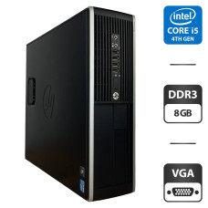 Комп'ютер HP Compaq Elite 8300 SFF / Intel Core i5-3470 (4 ядра по 3.2 - 3.6 GHz) / 8 GB DDR3 / 500 GB HDD / Intel HD Graphics 2500 / VGA б/в