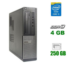 ПК Dell OptiPlex 390 SFF / Intel Core i5-2400 (4 ядра по 3.1 - 3.4 GHz) / 4 GB DDR3 / 250 GB HDD / Intel HD Graphics 2000 б/в