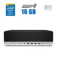 Комп'ютер HP EliteDesk 800 G3 SFF / Intel Core i5-6500 (4 ядра по 3.2 - 3.6 GHz) / 16 GB DDR4 / 512 GB SSD / Intel HD Graphics 530 б/в