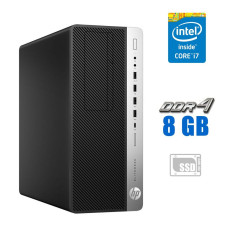 Комп'ютер HP EliteDesk 800 G3 Tower / Intel Core i7-6700 (4 (8) ядра по 3.4-4 GHz) / 8 GB DDR4 / 240 GB SSD NEW / HD Graphics 530 б/в