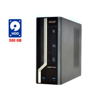 ПК Acer Veriton X2632G SFF / Intel Сore i3-4130 (2(4) ядра по 3.4GHz) / 8 GB DDR3 / 500 GB HDD / HD Graphics 4400 / DVD-RW / Win 7 б/в