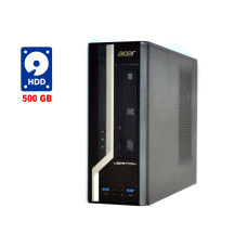ПК Acer Veriton X2632G SFF / Intel Сore i3-4130 (2(4) ядра по 3.4GHz) / 8 GB DDR3 / 500 GB HDD / HD Graphics 4400 / DVD-RW / Win 7 б/в