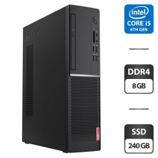 Комп'ютер Lenovo V520S SFF / Intel Core i5-7500 (4 ядра по 3.4 - 3.8 GHz) / 8 GB DDR4 / 240 GB SSD / Intel HD Graphics 630 / DVD-ROM / VGA б/в