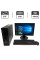 Комплект ПК: HP ProDesk 400 G1 SFF / Intel Xeon E3-1225 v3 (4 ядра по 3.2 - 3.6 GHz) / 8 GB DDR3 / 180 GB SSD / Intel Graphics / DVD-ROM + Монітор Б-клас LG Flatron W1942ST / 19" (1440x900) TN / VGA б/в