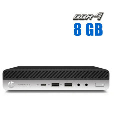 Неттоп HP ProDesk 600 G3 Mini PC USFF / Intel Core i3-6100T (2 (4) ядра по 3.2 GHz) / 8 GB DDR4 / 256 GB SSD / Intel HD Graphics 530 / DisplayPort / 65W / Windows 10 б/в