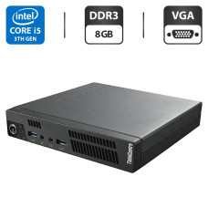 Неттоп Lenovo ThinkCentre M92p Tiny USFF / Core i5-3470T (2(4) ядра по 2.9-3.6 GHz) / 8GB DDR3 / 250GB HDD /HD Graphics 2500 / VGA / Блок живлення б/в