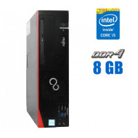 Комп'ютер Fujitsu Esprimo D756 E94+ SFF / Intel Core i5-6600 (4 ядра по 3.3 - 3.9 GHz) / 8 GB DDR4 / 120 GB SSD / Intel HD Graphics 530 / DVD-ROM б/в