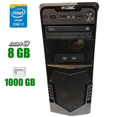 Комп'ютер б/в Б-клас Logic/Core i7-3770 4(8)ядра 3.4-3.9 GHz/8GB DDR3/1000GB HDD / Intel HD Graphics 4000/600W