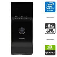 Комп'ютер GameMax Tower / Intel Core i5-3570 (4 ядра по 3.4 - 3.8 GHz) / 8 GB DDR3 / 128 GB SSD + 500 GB HDD / nVidia GeForce GT 630, 2 GB GDDR3, 128-bit / DVI б/в