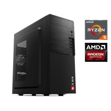 Ігровий ПК 2E ALFA Tower NEW / AMD Ryzen 5 4500 (6 (12) ядер по 3.6 - 4.1 GHz) / 16 GB DDR4 / 480 GB SSD NEW / AMD Radeon RX 570, 8 GB GDDR5, 256-bit / 750W + WiFi D-Link DWA-140 б/в