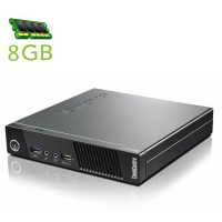 Неттоп Lenovo ThinkCentre M93 Tiny USFF / Intel Pentium G3220T (2 ядра по 2.6 GHz) / 8 GB DDR3 / 320 GB HDD / Intel HD Graphics / DisplayPort / Блок живлення в комплекті б/в