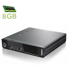 Неттоп Lenovo ThinkCentre M93 Tiny USFF / Intel Pentium G3220T (2 ядра по 2.6 GHz) / 8 GB DDR3 / 320 GB HDD / Intel HD Graphics / DisplayPort / Блок живлення в комплекті б/в