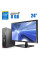 Комплект ПК: Fujitsu Esprimo D757 SFF / Intel Core i5-6400 (4 ядра по 2.7 - 3.3 GHz) / 8 GB DDR4 / 240 GB SSD / Intel HD Graphics 530 + Монітор 24" (1920x1080) TN / VGA б/в