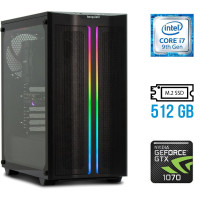 Ігровий ПК be quiet Tower / Intel Core i7-9700 (8 ядер по 3-4.7 GHz) / 32GB DDR4 / 512GB SSD M.2 / GeForce GTX 1070, 8GB GDDR5, 256-bit / 750W / HDMI / DisplayPort б/в