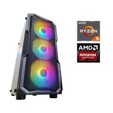 Ігровий ПК DarkFlash Aquarius Mesh Black Tower Gaming PC NEW / AMD Ryzen 5 4500 (6 (12) ядер 3,6 - 4,1 ГГц) / 16 ГБ DDR4 / 480 ГБ SSD NEW / AMD Radeon RX 570, 8 ГБ GDDR5, 256-біт / 750 Вт + WiFi D-Link DWA-140 б/в